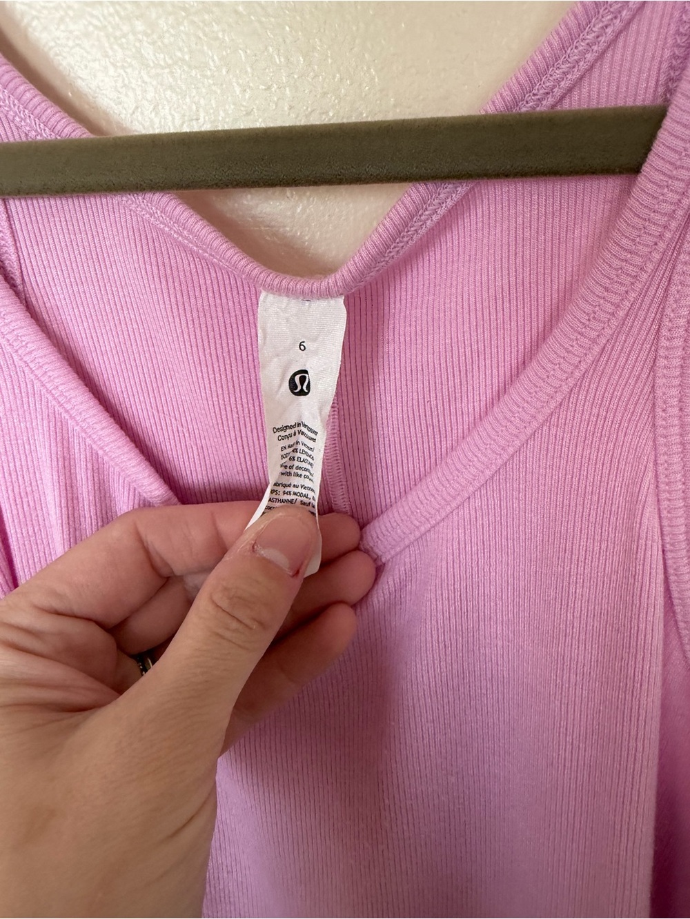 LULULEMON Ribbed Tank in Pink - Picture 3 of 4